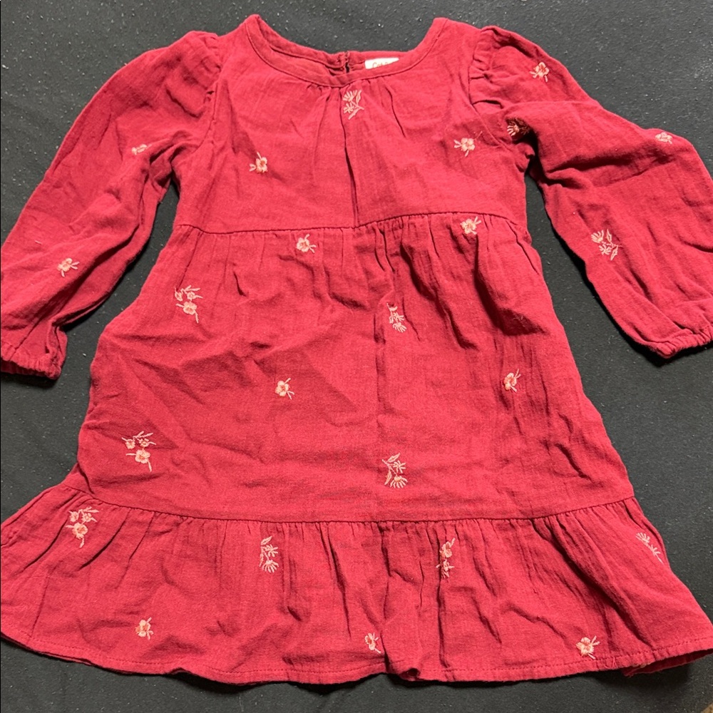Charming Red Kids Dress